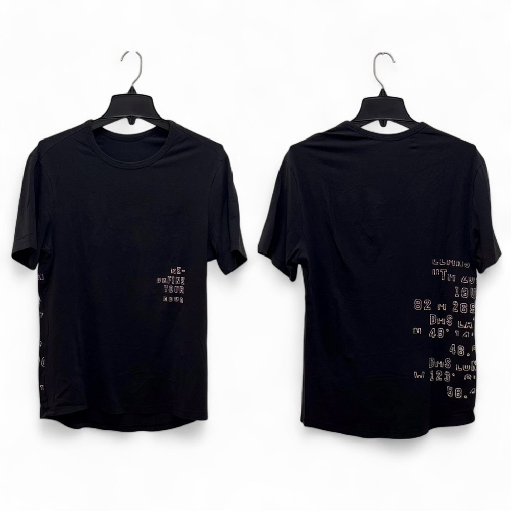 Lululemon Rare Reflective Everyday 5 Year Basic Tee *Graphic Obsidian Size Small